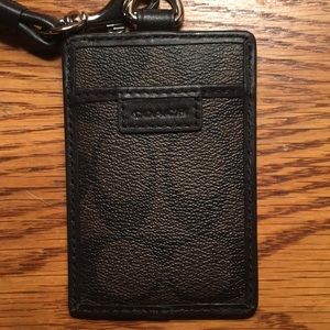 Coach ID tag holder